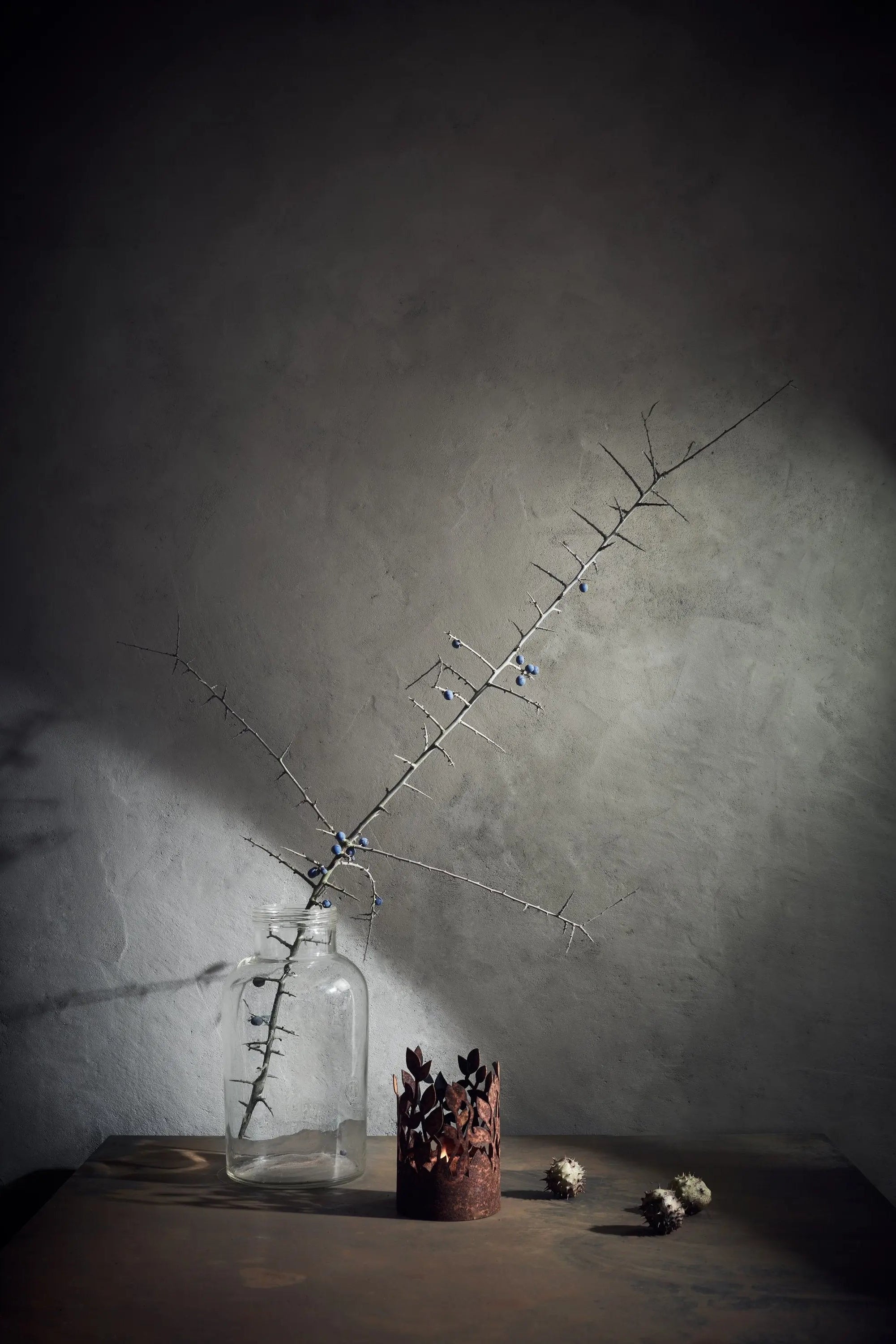 GLÄNTA ljuslykta för ljus och marschaller